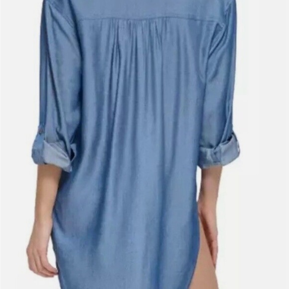 NWT Calvin Klein
Women's Beach Button-Up Shirt Cover-Up Small - Picture 3 of 4